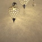 Photo "Modern glass bubble chandeliers for bedroom ceiling lights"