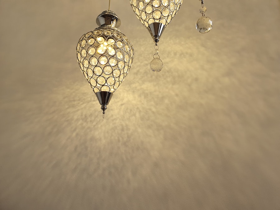Photo "Modern glass bubble chandeliers for bedroom ceiling lights"