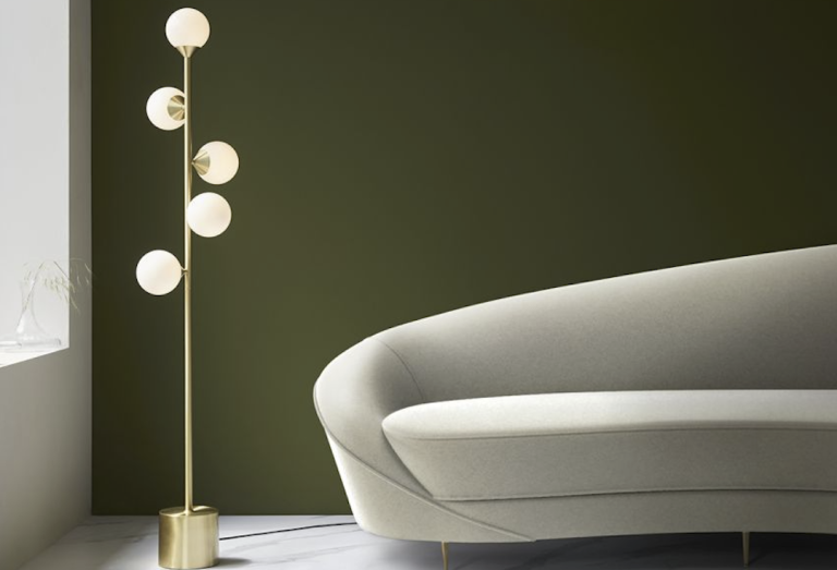Spherical Double-Layer Floor Lamp
