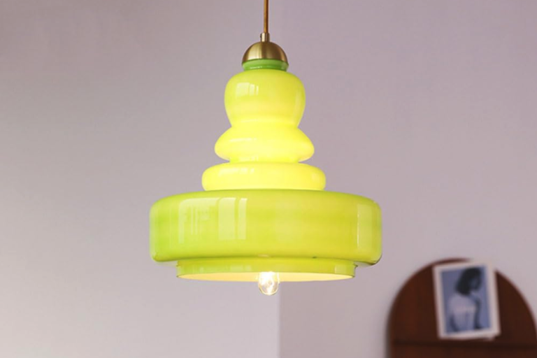 Stunning Gourd-Shaped Glass Chandelier A Unique Statement Piece