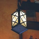 Photo Travertine stone base table lamp