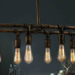 Rustic Charm: Industrial Rivet Detail Pendant Light