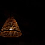 Photo oak ceiling lamp