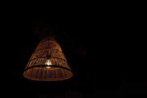 Photo oak ceiling lamp