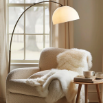 Cozy Reading Corner: Compact Bedroom Floor Lamp Lighting