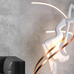 Artistic Home Decor: Sculptural Metal Floor Lamp