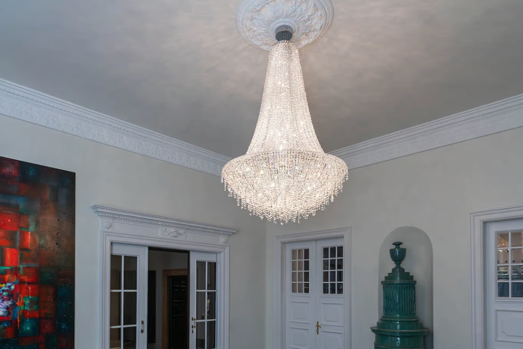 Opulent Neoclassical Chandelier: The Ultimate Music Room Statement Piece