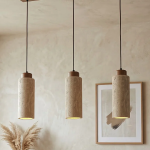 Embracing Imperfection: Wabi Sabi Travertine Pendant Lights Collection
