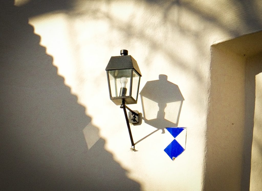 Photo outdoor wall light