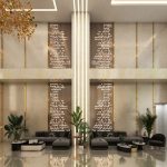 Photo hotel lobby chandelier